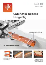 Axminster UJK Cabinet & Recess Hinge Jig Original Instructions Manual preview