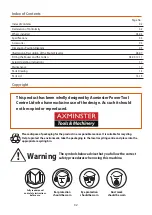 Preview for 2 page of Axminster UJK Technology 502701 Instruction Manual