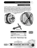 Preview for 7 page of Axminster Woodturner's Clubman & Goliath Chucks User Manual