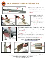 Preview for 2 page of AXNER Power Arm Assembly Instructions