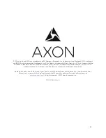 Preview for 23 page of Axon AX1001 Installation Manual