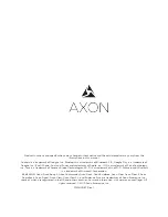 Preview for 26 page of Axon AX1001 User Manual