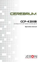 Axon Cerebrum CCP-4200B Operation Manual preview