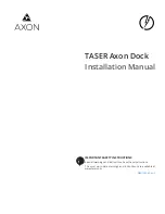 Axon TASER Axon Dock Installation Manual preview