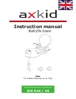 AxonKids Babyfix base Instruction Manual preview