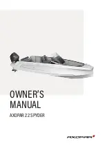 Axopar 22 SPYDER Owner'S Manual preview