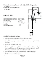 Предварительный просмотр 2 страницы Axor 15100XX1 Installation Instructions / Warranty