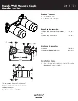 Предварительный просмотр 1 страницы Axor 34111181 Specification Sheet