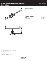 Axor 40836000 Specification Sheet предпросмотр