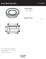 Axor 41833800 Specification preview