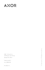 Preview for 32 page of Axor Bouroullec 19704001 Installation/User Instructions/Warranty