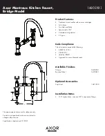 Axor Bridge Specification Sheet preview