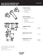 Предварительный просмотр 1 страницы Axor Brushed Nickel 10313821 Specification Sheet