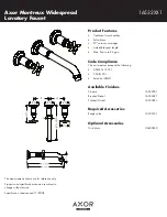 Axor Brushed Nickel 16532821 Specification Sheet предпросмотр