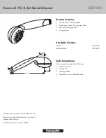 Axor Brushed Nickel 28573821 Specification Sheet предпросмотр