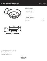 Axor Brushed Nickel 41333820 Specification Sheet preview