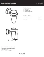 Axor Brushed Nickel 41434821 Specification Sheet preview