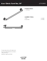 Предварительный просмотр 1 страницы Axor Brushed Nickel 41760820 Specification Sheet