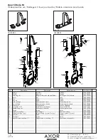 Preview for 1 page of Axor Citterio 34133XX1 Parts List