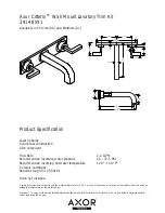 Axor Citterio 39148XX1 Specification Sheet preview