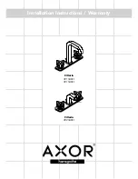 Axor Citterio 39154XX1 Installation Instructions Manual preview