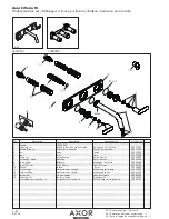 Preview for 1 page of Axor Citterio M 10303181 Parts List