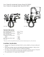 Preview for 2 page of Axor Citterio M 34133XX1 Installation Instructions Manual