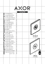 Axor hansgrohe Citterio 27419 Series Assembly Instructions Manual предпросмотр