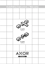 Предварительный просмотр 1 страницы Axor hansgrohe Urquiola 11041 1 Series Installation Instructions / Warranty