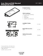 Axor Massaud 18112001 Specification Sheet preview