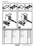 Preview for 1 page of Axor Massaud 18115001 Parts List