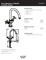 Axor Montreux 16506001 Specification Sheet предпросмотр