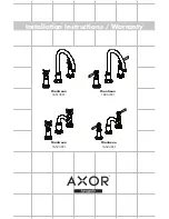 Предварительный просмотр 1 страницы Axor Montreux 16513XX1 Installation Instructions / Warranty