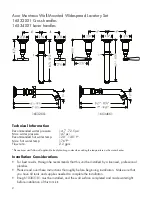 Предварительный просмотр 2 страницы Axor Montreux 16532XX1 Installation Instructions / Warranty