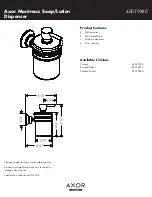 Preview for 1 page of Axor Montreux 42019XX0 Features & Dimensions