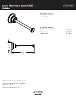 Предварительный просмотр 1 страницы Axor Montreux 42028820 Specification Sheet