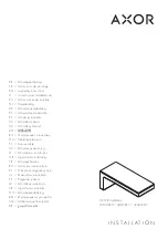 Axor MyEdition 47410 0 Series Assembly Instructions Manual предпросмотр