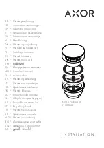 Axor Push open 51300 Series Assembly Instructions Manual preview