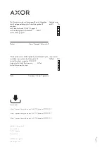 Preview for 36 page of Axor ShowTec Fontana 60 MyEdition 91212000 Instructions For Use/Assembly Instructions