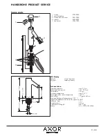 Предварительный просмотр 2 страницы Axor Single Lever Lav Mixer 10100801 Service