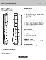 Axor Skyline 26017001 Specification Sheet предпросмотр