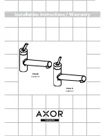 Axor Starck 10800001 Installation Instructions / Warranty preview