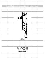 Axor Starck 10920001 Installation Instructions / Warranty предпросмотр