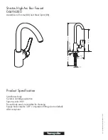 Axor Stratos HighArc 06696XX0 Specification Sheet предпросмотр