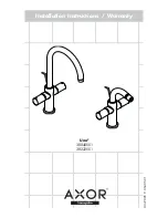 Предварительный просмотр 1 страницы Axor Uno2 38040XX1 Installation Instructions / Warranty