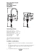 Предварительный просмотр 2 страницы Axor Uno2 38040XX1 Installation Instructions / Warranty