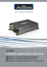 Предварительный просмотр 1 страницы AXTON A530DSP Installation & Operation Manual