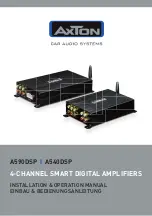 AXTON A540DSP Installation & Operation Manual предпросмотр