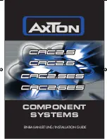 AXTON CAC2.5 Installation Manual предпросмотр