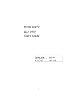 Axus ELEGANCY ELA-1400FC-D User Manual preview